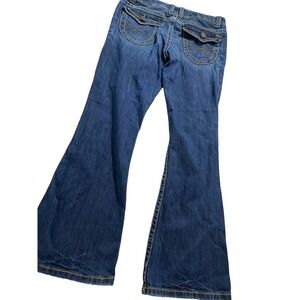 Aeropostale Women's SIZE 13/14 Kailey Skinny Flare Jeans Low Rise Light Wash